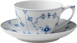 Royal Copenhagen Musselmalet Riflet 28 Cl. Kop Med Underkop