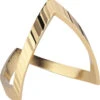Reflection V-ring, Gold-plated Sterling Silver-46 -Billi Bi butik 5715180052095 1