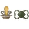 Bibs Supreme Sutter - 2-pak - Str. 2 - Naturgummi - Green Mix -Billi Bi butik DY088