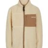 Mads Nørgaard Fleecejakke - Jeffo - Vanilla Custard M. Brun -Billi Bi butik EK582