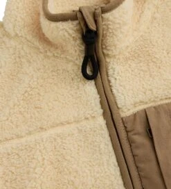 Mads Nørgaard Fleecejakke - Jeffo - Vanilla Custard M. Brun -Billi Bi butik EK582 2