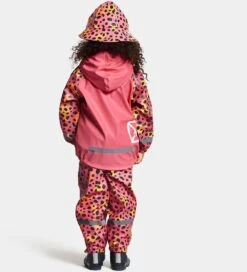 Didriksons Regntøj M. Seler - PU - Slaskeman - Wild Dot Pink -Billi Bi butik EP853 4