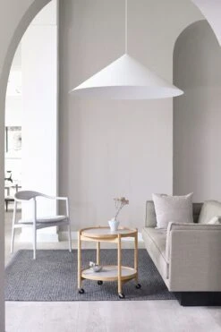 Bølling Tray Table 60 / Oiled Oak -Billi Bi butik brdr krueger bord boelling bakkebord 60 olieret ege sunny yellow cream 4480931