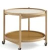 Bølling Tray Table 60 / Oiled Oak -Billi Bi butik brdr krueger bord boelling bakkebord 60 olieret ege sunny yellow cream 4562931