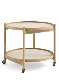 Bølling Tray Table 60 / Oiled Oak -Billi Bi butik brdr krueger bord boelling bakkebord 60 olieret ege sunny yellow cream 833832