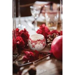 Bjørn Wiinblad Fyrfadsstage, Rød, Ø6,5 Cm -Billi Bi butik bw 57034 1 1