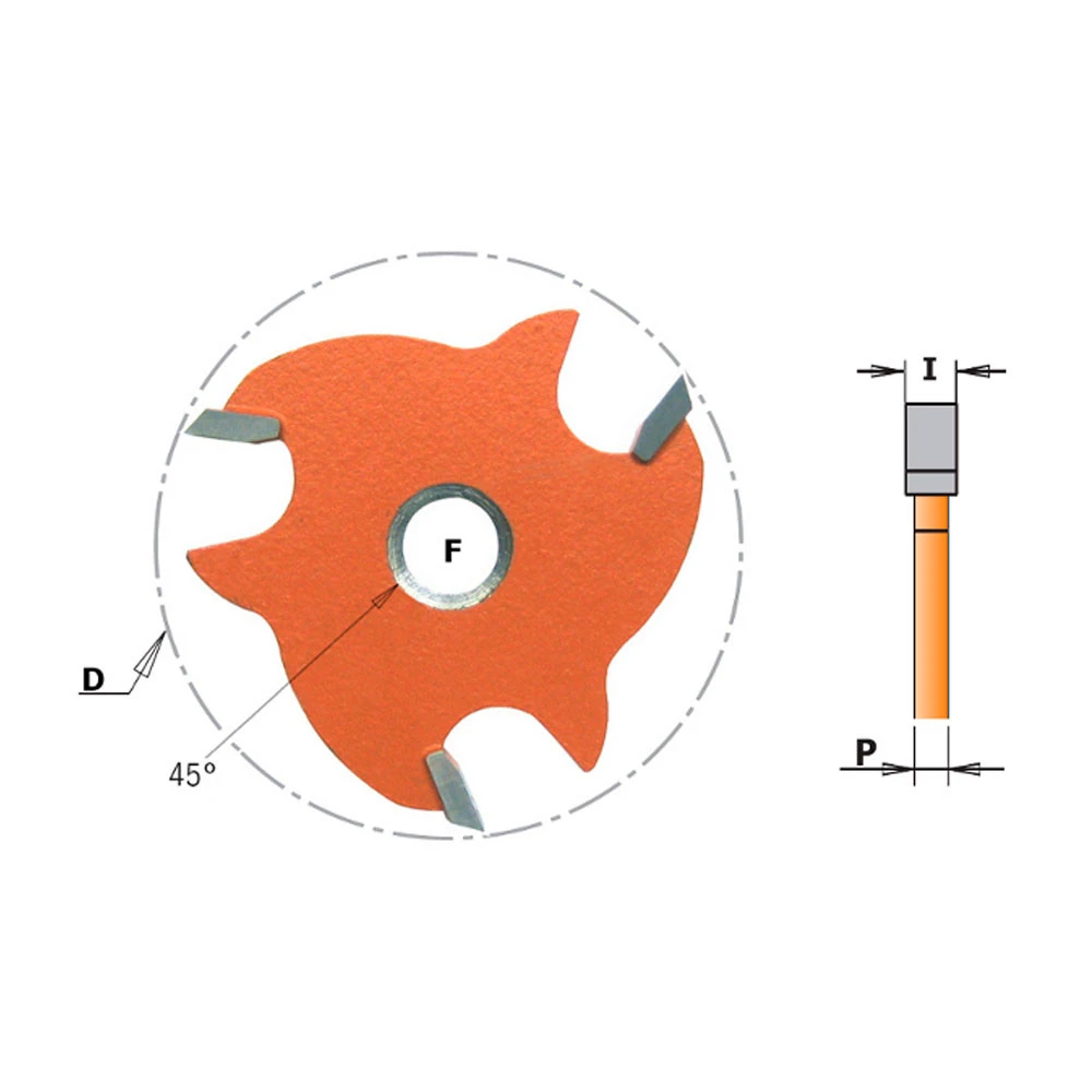 CMT Slidsfr. HM 47,6x3,2x8 Z3 Undersænket - 823.332.11 3 CMT Slidsfr. HM 47,6x3,2x8 Z3 Undersænket - 823.332.11