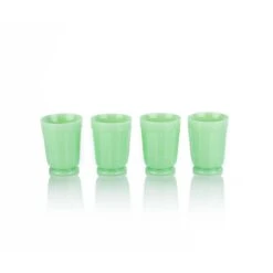 Mosser Glass 4-Piece 6oz Panel Tumbler Set | Jade