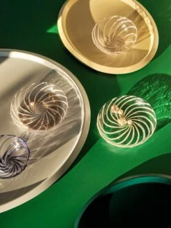 Hay Spin Bowl -Billi Bi butik hay skaal spin plate 6109210e62642 light pink w blue stripes 2038823