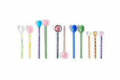 Hay Glass Spoons -Billi Bi butik hay skeer glass spoons round aubergine light pink 2482011