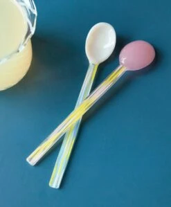 Hay Glass Spoons -Billi Bi butik hay skeer glass spoons round aubergine light pink 6198898