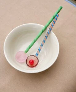 Hay Glass Spoons -Billi Bi butik hay skeer glass spoons round aubergine light pink 9095523