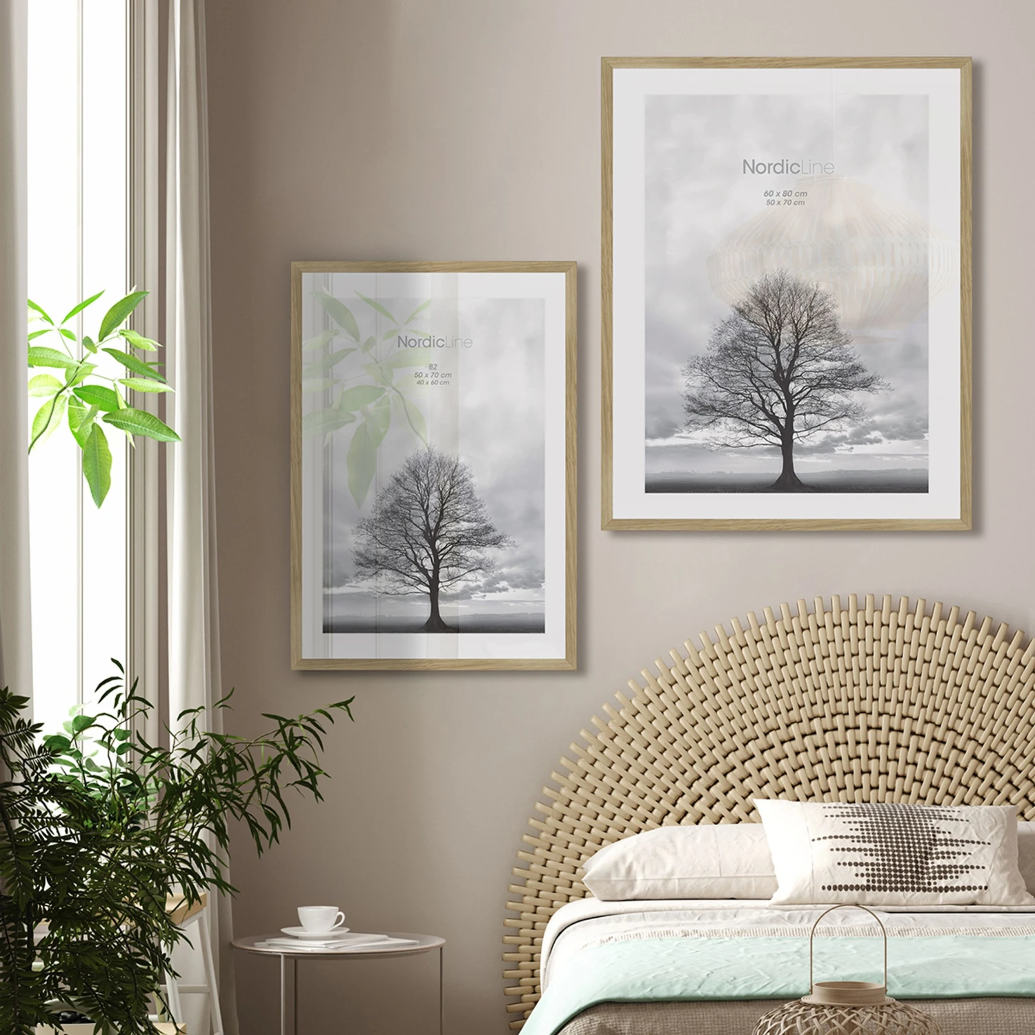 Nordic Line Rammer - Solid Oak 4 Nordic Line Rammer - Solid Oak - Billede 2