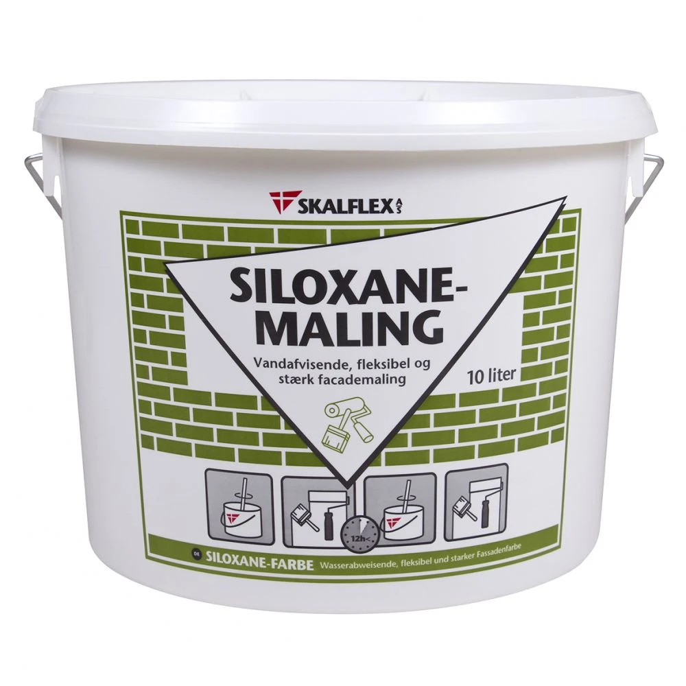 Skalflex Facademaling Siloxane - Hvid 10lt 2 Skalflex Facademaling Siloxane - Hvid 10lt