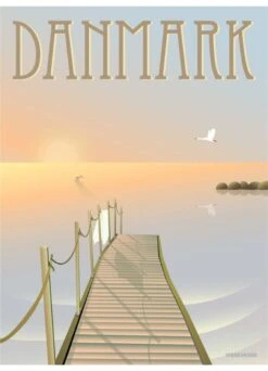 DANMARK Badebroen - Poster